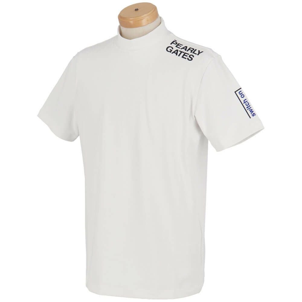 パーリーゲイツ PEARLY GATES メンズ ロゴプリント 半袖 ハイネック