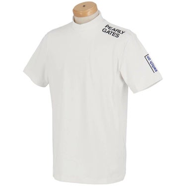 パーリーゲイツ PEARLY GATES　メンズ ロゴプリント 半袖 ハイネック シャツ 053-5167301　2025年モデル 詳細4