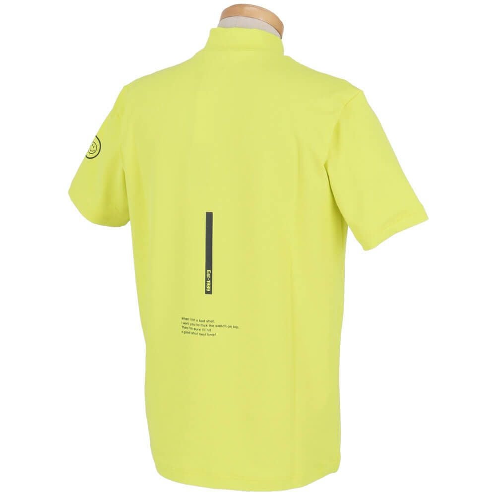 パーリーゲイツ PEARLY GATES　メンズ ロゴプリント 半袖 ハイネック シャツ 053-5167301　2025年モデル 詳細7