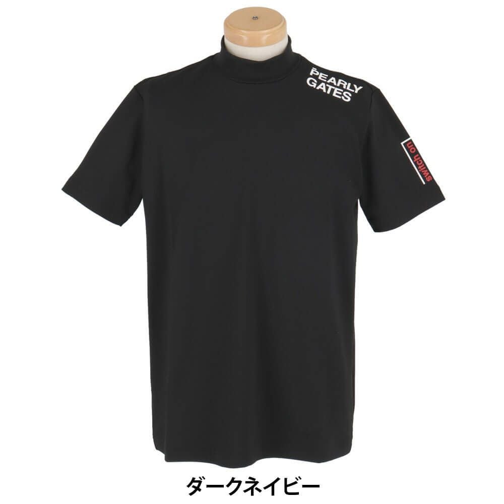 パーリーゲイツ PEARLY GATES メンズ ロゴプリント 半袖 ハイネック