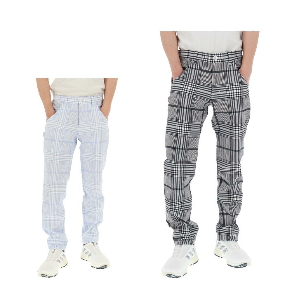 パーリーゲイツ PEARLY GATES　メンズ TEXBRID ヘリンボンジャガードチェック柄 ロングパンツ 053-5131205　2025年モデル
