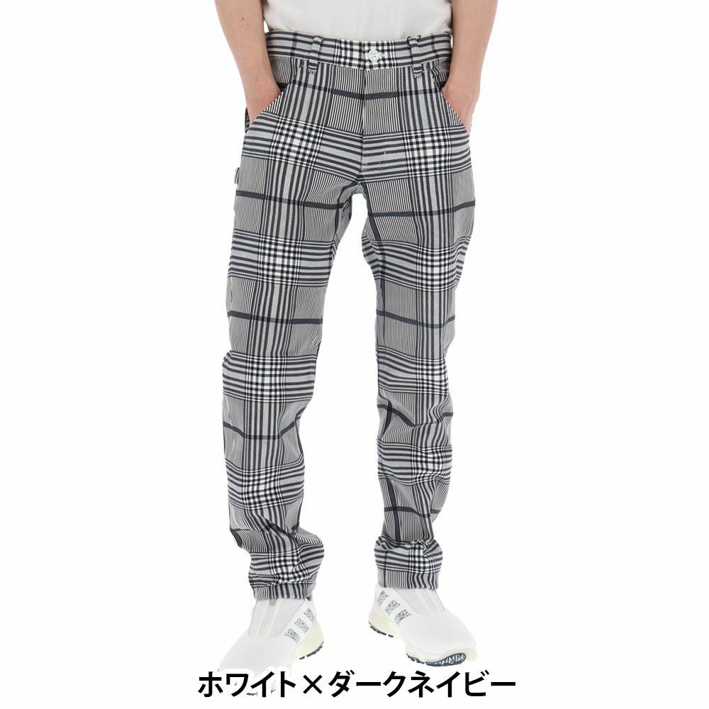 パーリーゲイツ PEARLY GATES　メンズ TEXBRID ヘリンボンジャガードチェック柄 ロングパンツ 053-5131205　2025年モデル 詳細1