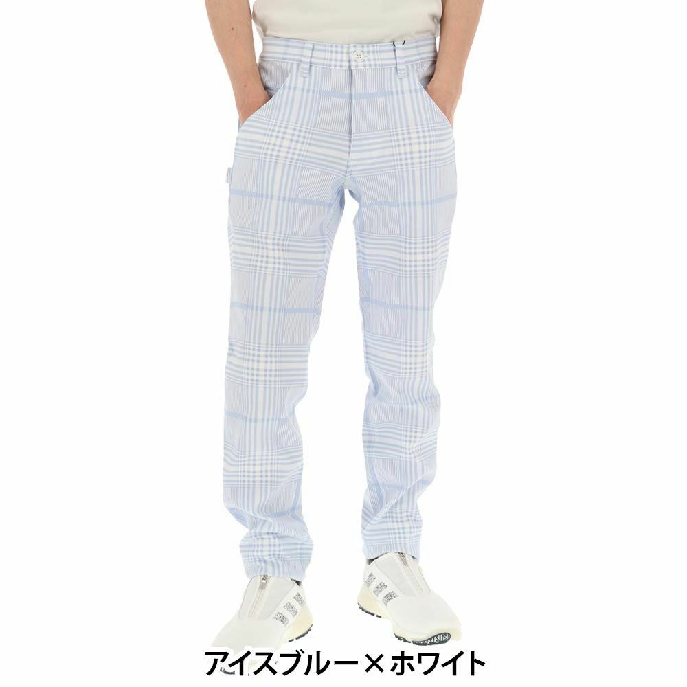 パーリーゲイツ PEARLY GATES　メンズ TEXBRID ヘリンボンジャガードチェック柄 ロングパンツ 053-5131205　2025年モデル 詳細4