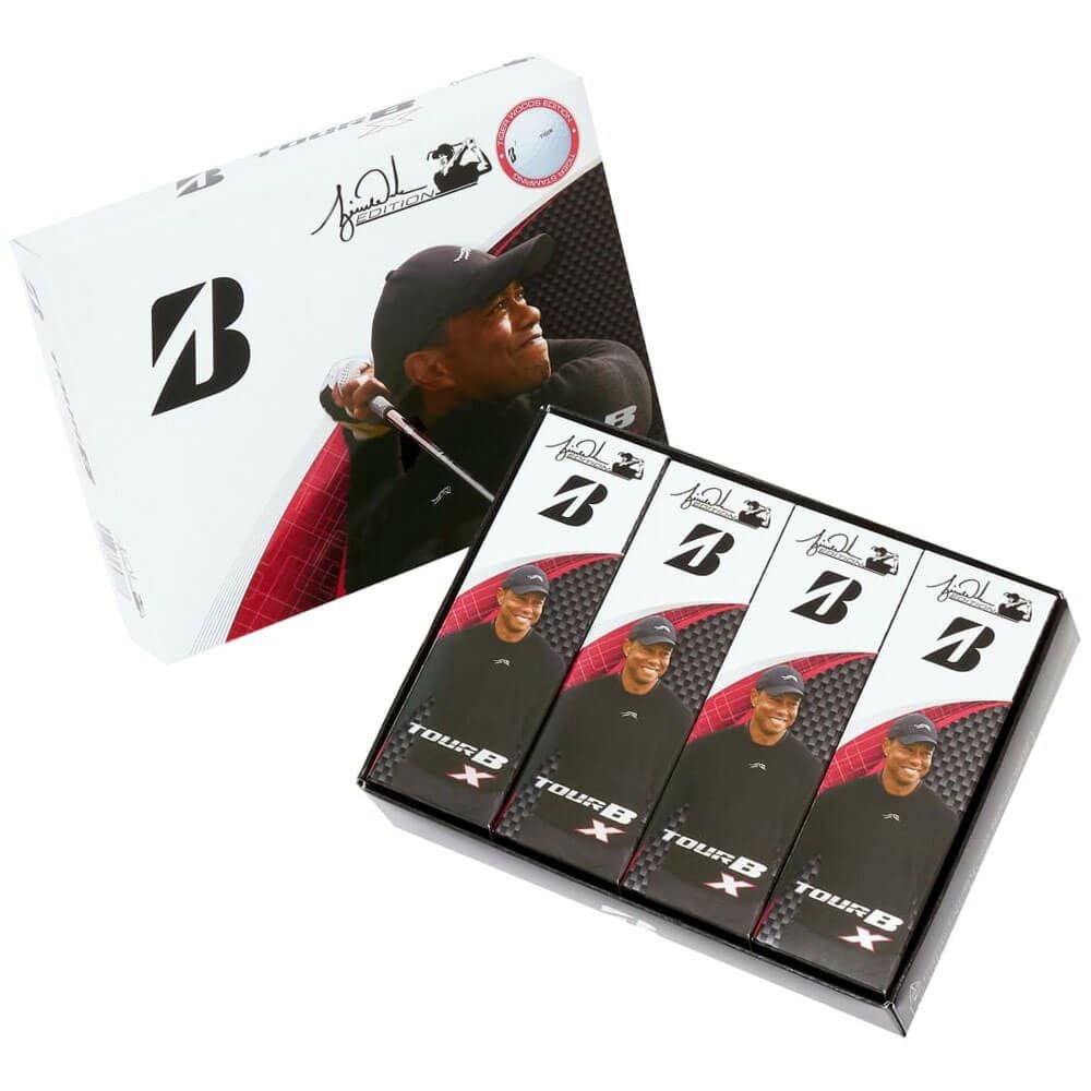 ブリヂストン　ツアーB X 2025年モデル ゴルフボール 1ダース（12球入り）　タイガーウッズ エディション 詳細1