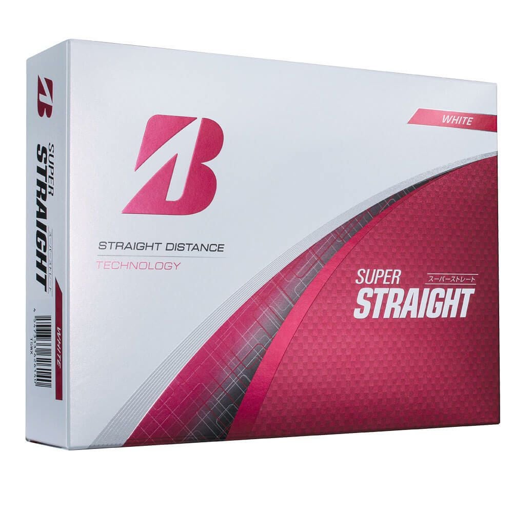 ブリヂストン　スーパーストレート 2025年モデル　ゴルフボール 1ダース（12球入り） ホワイト 詳細1