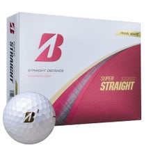 ブリヂストン　スーパーストレート 2025年モデル　ゴルフボール 1ダース（12球入り） パールホワイト