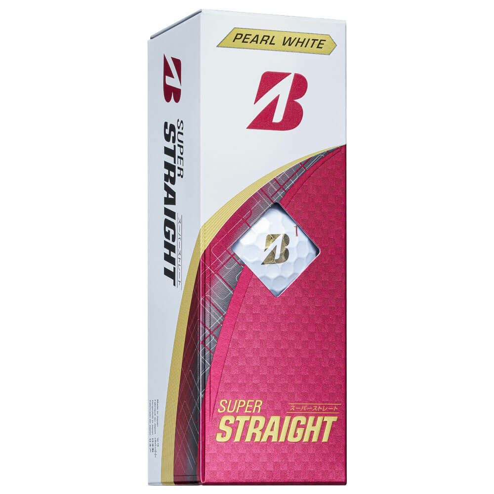 新品未使用 Bridgestone SuperStraight 2025年購入品 BRIDGESTONE GOLF ブリヂストンゴルフ ゴルフボール SUPER STRAIGHT 1