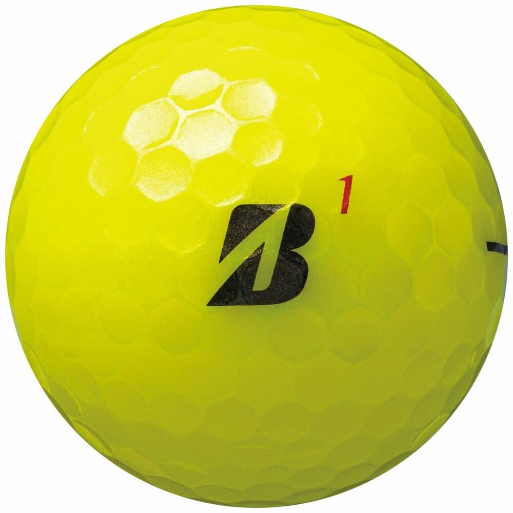ブリヂストン　スーパーストレート 2025年モデル　ゴルフボール 1ダース（12球入り） イエロー 詳細1