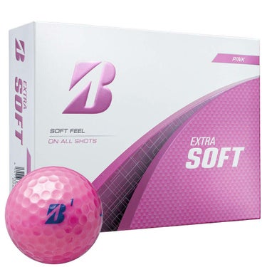 ブリヂストン　エクストラソフト 2025年モデル　ゴルフボール 1ダース（12球入り）　ピンク 詳細1