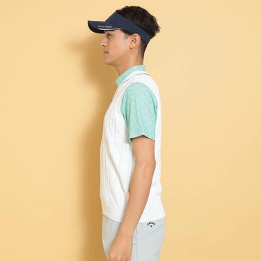 キャロウェイ Callaway　メンズ ヘリンボーン Vネック ニット ベスト C25119100　2025年モデル 詳細1