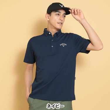 キャロウェイ Callaway　メンズ 鹿の子 半袖 ポロシャツ C25134100　2025年モデル 詳細1