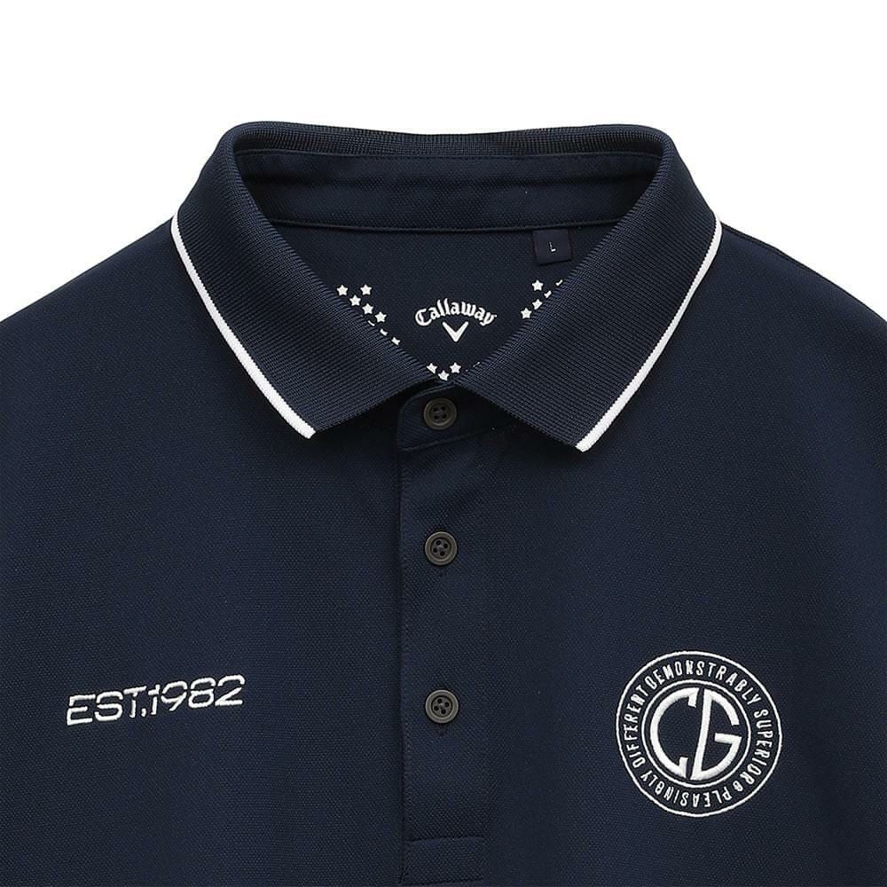 キャロウェイ Callaway　メンズ ロゴデザイン 半袖 ポロシャツ C25134101　2025年モデル 詳細1