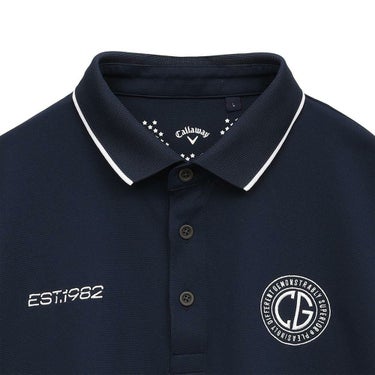キャロウェイ Callaway　メンズ ロゴデザイン 半袖 ポロシャツ C25134101　2025年モデル 詳細1