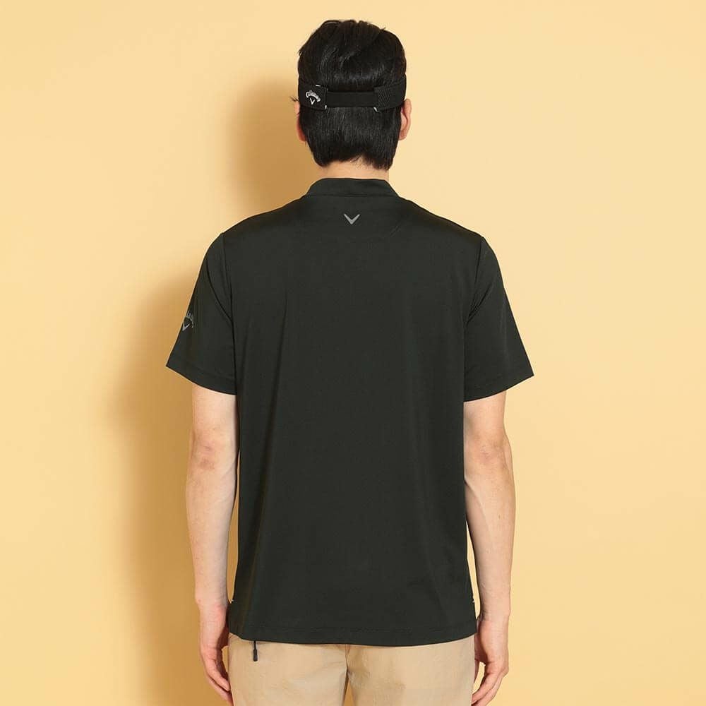 キャロウェイ Callaway　メンズ ストレッチスムース 半袖 モックネックシャツ C25134105　2025年モデル 詳細1