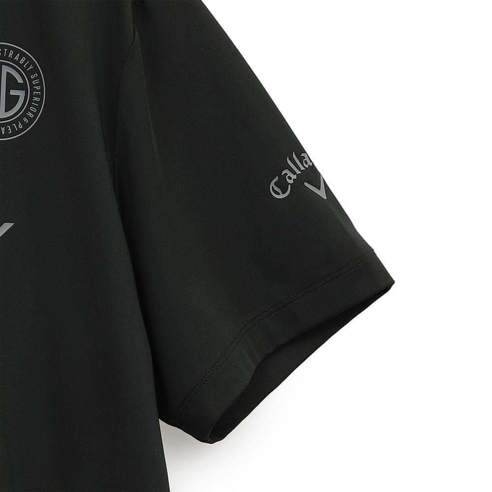 キャロウェイ Callaway　メンズ ストレッチスムース 半袖 モックネックシャツ C25134105　2025年モデル 詳細1
