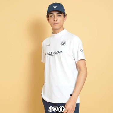 キャロウェイ Callaway　メンズ ストレッチスムース 半袖 モックネックシャツ C25134105　2025年モデル 詳細1