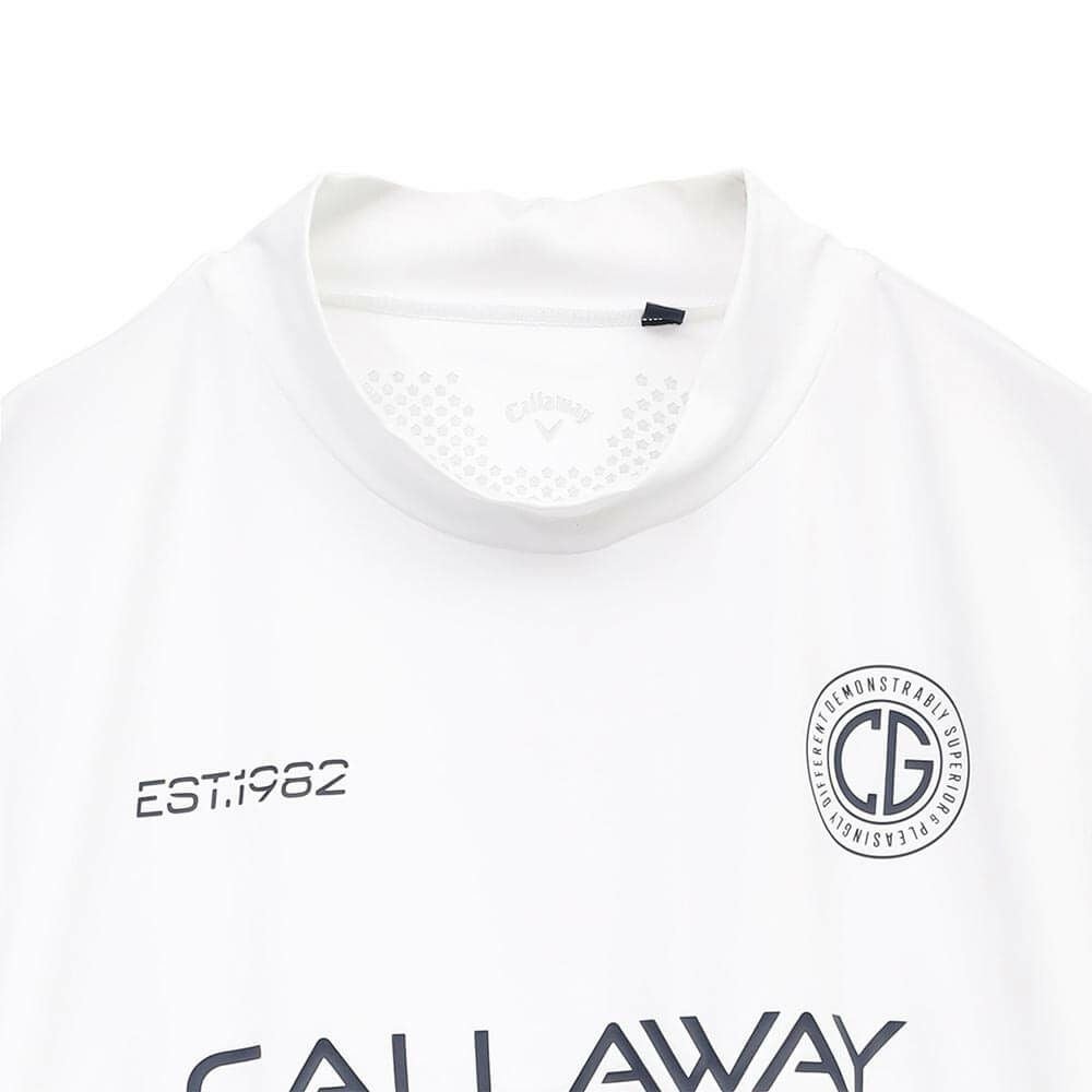 キャロウェイ Callaway　メンズ ストレッチスムース 半袖 モックネックシャツ C25134105　2025年モデル 詳細1