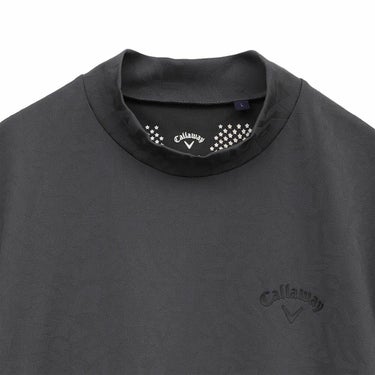 キャロウェイ Callaway　メンズ 幾何学 ロゴジャカード 半袖 モックネックシャツ C25134106　2025年モデル 詳細1