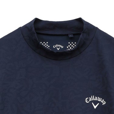 キャロウェイ Callaway　メンズ 幾何学 ロゴジャカード 半袖 モックネックシャツ C25134106　2025年モデル 詳細1