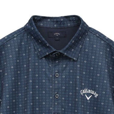 キャロウェイ Callaway　メンズ モノグラムプリント 半袖 ポロシャツ C25134110　2025年モデル 詳細1