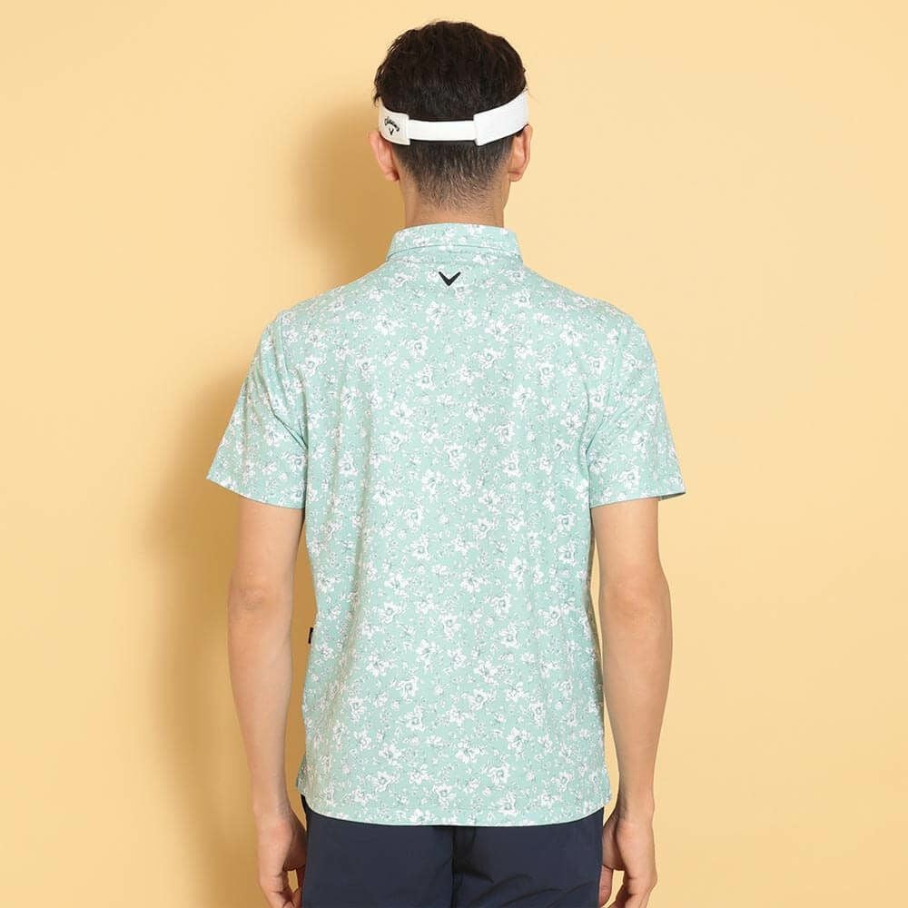 キャロウェイ Callaway　メンズ フラワープリント 半袖 ポロシャツ C25134112　2025年モデル 詳細1