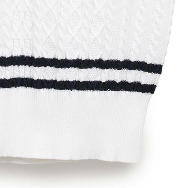 キャロウェイ レディース Vネック ケーブルニット ベスト C25119200　2025年モデル 詳細1