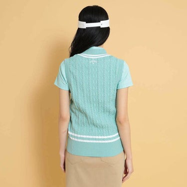 キャロウェイ レディース Vネック ケーブルニット ベスト C25119200　2025年モデル 詳細1