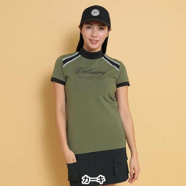 キャロウェイ Callaway　レディース 半袖 モックネックシャツ C25134203　2025年モデル 詳細1