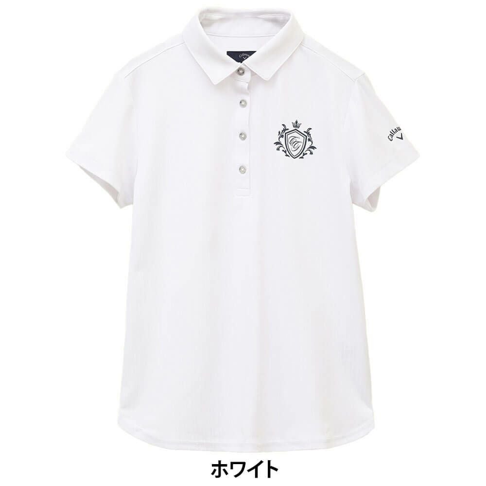 キャロウェイ Callaway　レディース ストライプ 半袖 ポロシャツ C25134205　2025年モデル 詳細1