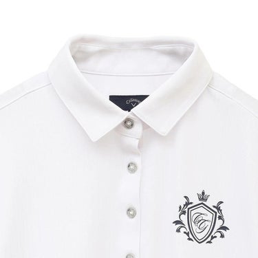 キャロウェイ Callaway　レディース ストライプ 半袖 ポロシャツ C25134205　2025年モデル 詳細1