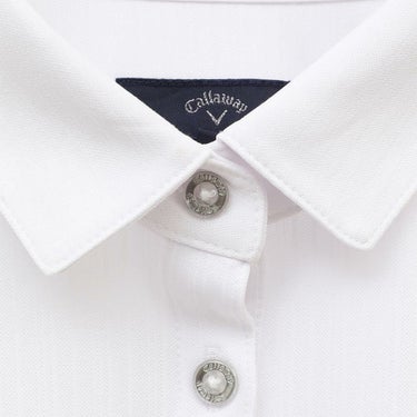 キャロウェイ Callaway　レディース ストライプ 半袖 ポロシャツ C25134205　2025年モデル 詳細1