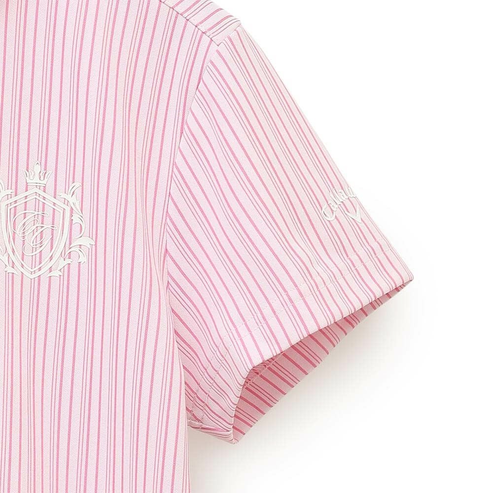 キャロウェイ Callaway　レディース ストライプ 半袖 ポロシャツ C25134205　2025年モデル 詳細1