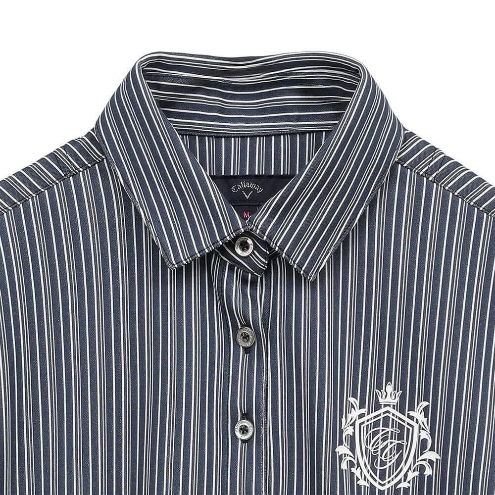 キャロウェイ Callaway　レディース ストライプ 半袖 ポロシャツ C25134205　2025年モデル 詳細1
