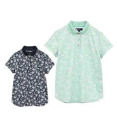 キャロウェイ Callaway　レディース フラワープリント 半袖 ポロシャツ C25134207　2025年モデル 詳細1