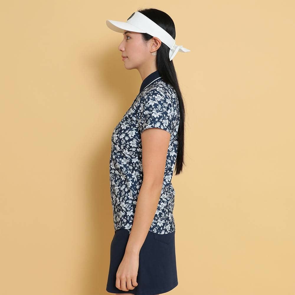 キャロウェイ Callaway　レディース フラワープリント 半袖 ポロシャツ C25134207　2025年モデル 詳細1