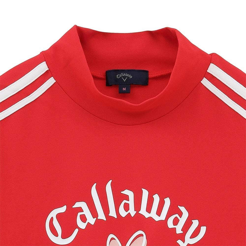 キャロウェイ Callaway　レディース LOVEキャロウェイ 半袖 モックネックシャツ C25134222　2025年モデル 詳細1