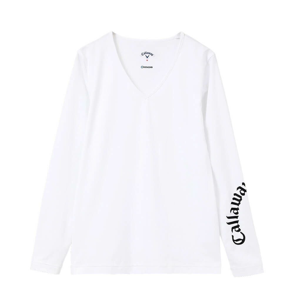 キャロウェイ Callaway　レディース クールコア 長袖 Vネック インナーシャツ C24932201　2025年モデル 詳細1