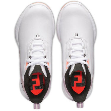 フットジョイ　フューエル レース ガールズ ジュニア スパイクレス ゴルフシューズ 45042 ホワイト/ピンク　2025年モデル ホワイト/ピンク（45042）