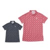 ルコック Le coq sportif　レディース 総柄 半袖 ポロシャツ LG5SHS13L　2025年モデル