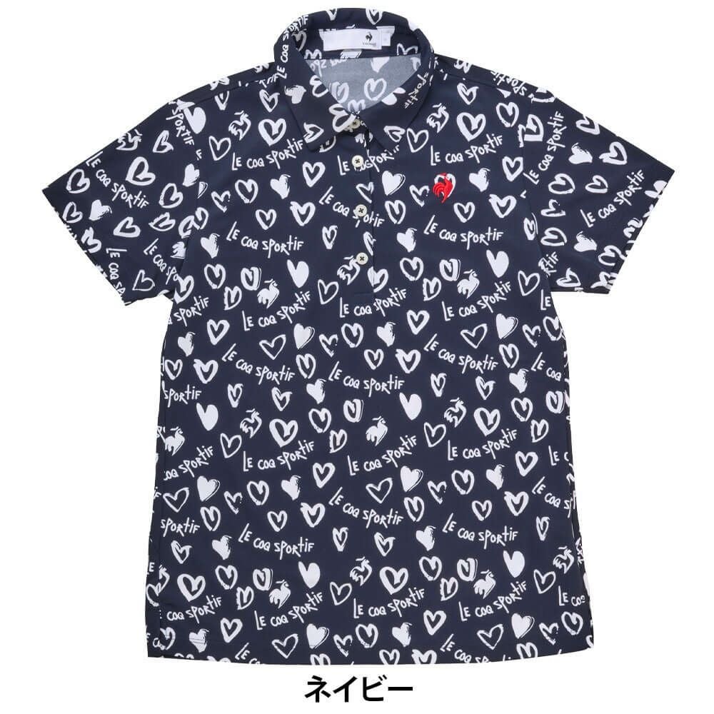 ルコック Le coq sportif　レディース ニワトリ ハート 半袖 ポロシャツ LG5SHS14L　2025年モデル 詳細1