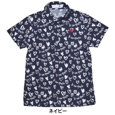 ルコック Le coq sportif　レディース ニワトリ ハート 半袖 ポロシャツ LG5SHS14L　2025年モデル 詳細1