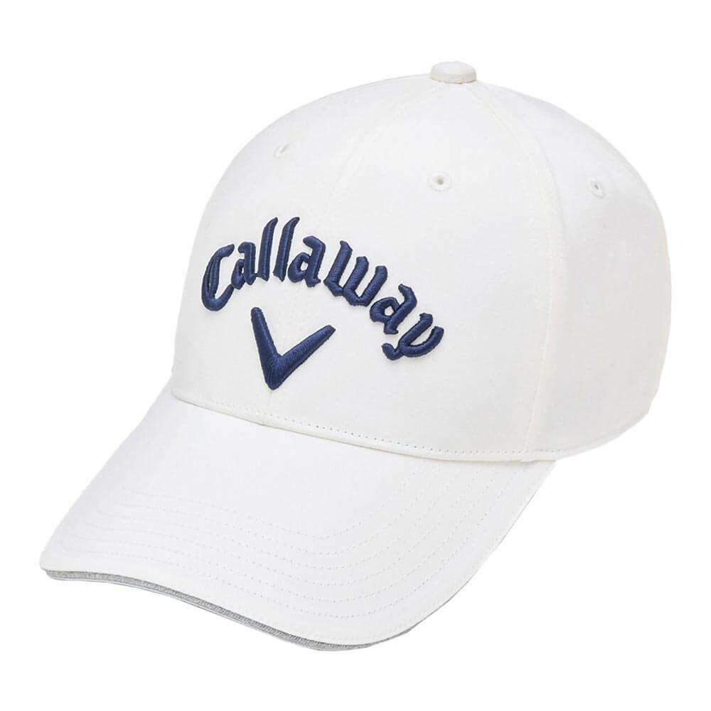 キャロウェイ Callaway　メンズ ベーシック ツイル キャップ C25990101 1030 ホワイト　2025年モデル ホワイト