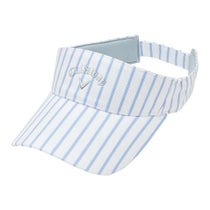 キャロウェイ Callaway　レディース ストライプ柄 バイザー C25191207 1111 ブルー　2025年モデル