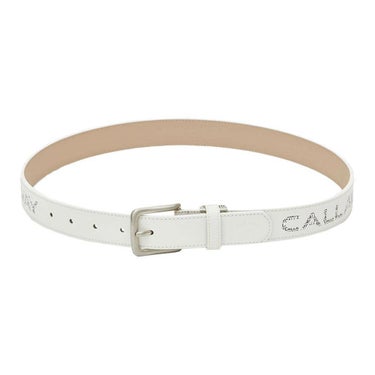 キャロウェイ Callaway　レディース ロゴプリント ベルト C25192200 1030 ホワイト　2025年モデル ホワイト