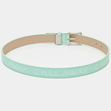 キャロウェイ Callaway　レディース ロゴプリント ベルト C25192200 1130 ライトグリーン　2025年モデル ライトグリーン