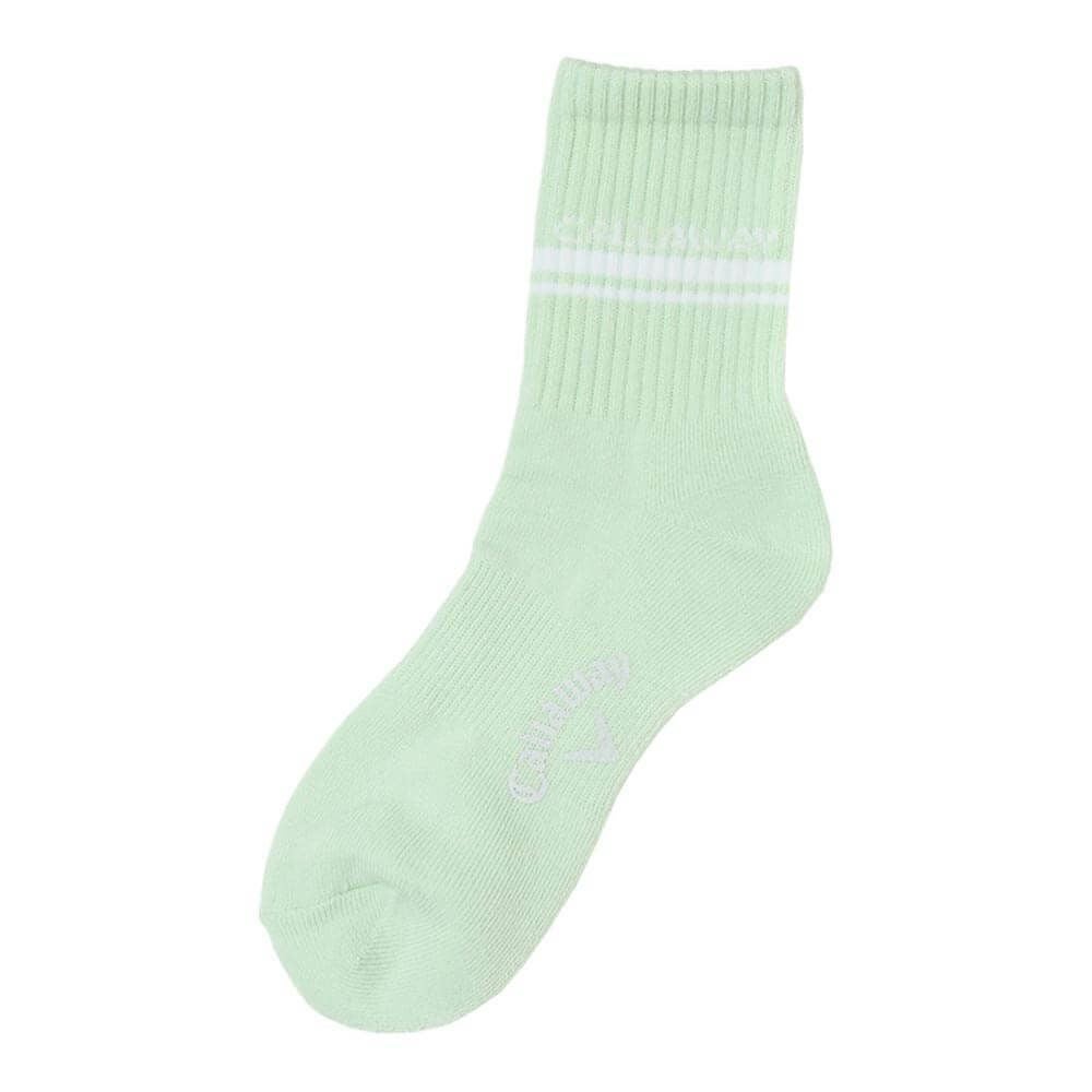 キャロウェイ Callaway　レディース ショートソックス C25193204 1130 ライトグリーン ゴルフウェア ライトグリーン