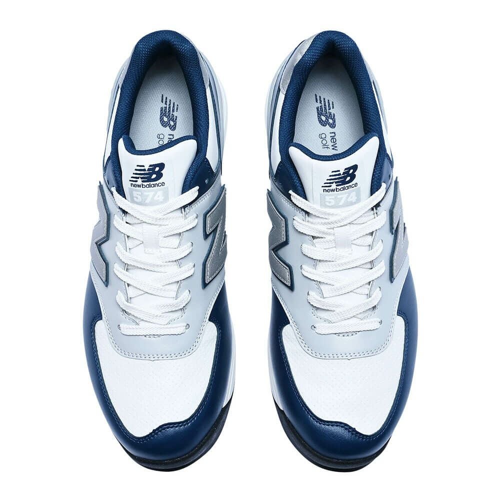 ニューバランスゴルフ　574 v3 SL スパイクレス ゴルフシューズ UGS574 R3 WHITE/NAVY　2025年モデル WHITE/NAVY（R3）