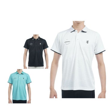 アドミラル Admiral　メンズ ロゴジャガード 半袖 ポロシャツ ADMA502　2025年モデル
