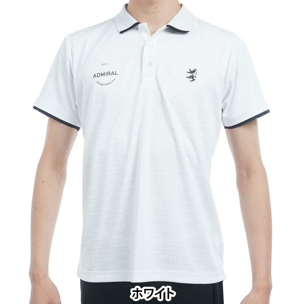 アドミラル Admiral　メンズ ロゴジャガード 半袖 ポロシャツ ADMA502　2025年モデル 詳細2