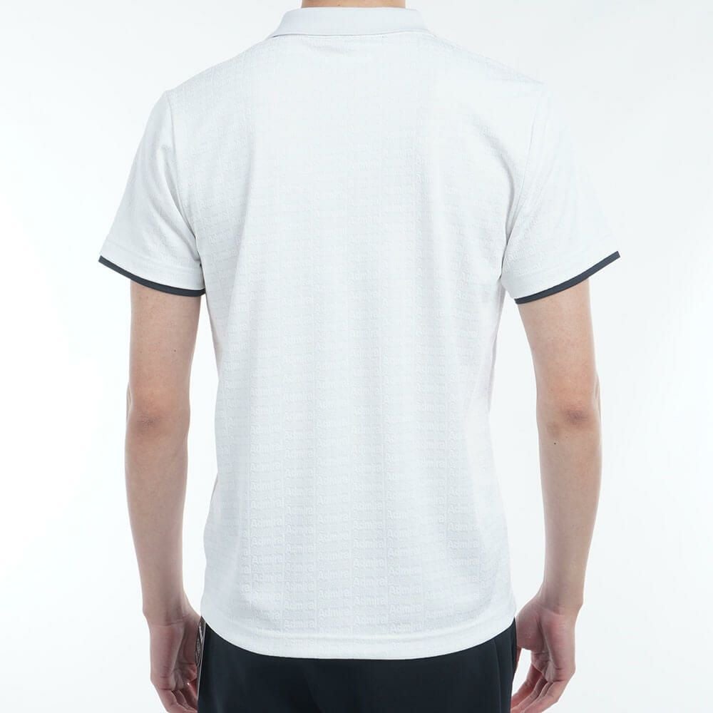 アドミラル Admiral　メンズ ロゴジャガード 半袖 ポロシャツ ADMA502　2025年モデル 詳細3